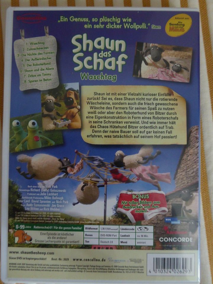 "Shaun das Schaf" Waschtag " , DVD,  wie neu ! in Frankfurt am Main