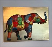 Bild,Kare Design Bild Flower Elefant, 90x120 Baden-Württemberg - Reichenbach an der Fils Vorschau