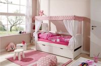 Kinderbett , Bett , Rosa , Mädchen mit Himmel Kinderzimmer Sachsen-Anhalt - Halle Vorschau