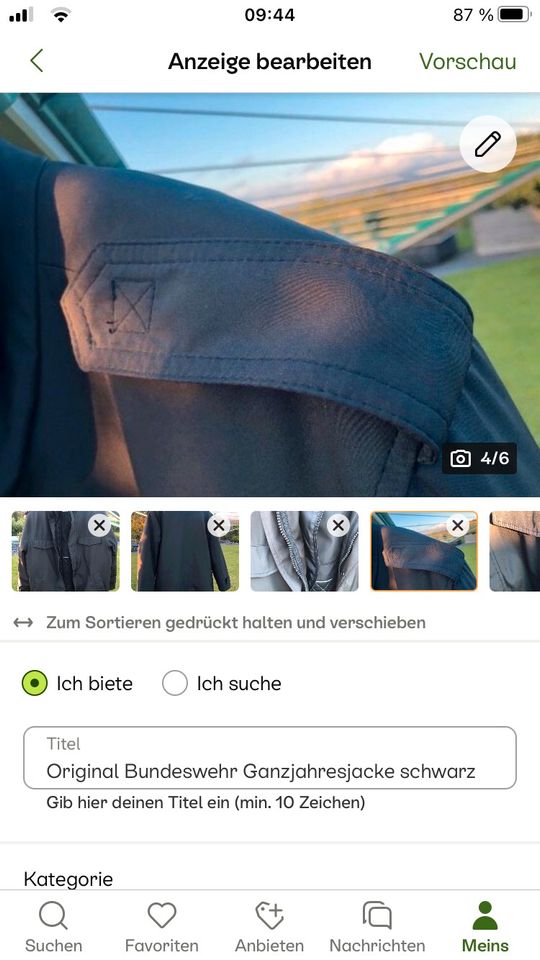 Bundeswehr Ganzjahresjacke schwarz Neupreis 173 € in Lage