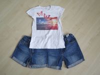 JAKO-O: T-Shirt und zwei Jeans-Shorts in 140-146 Bayern - Kempten Vorschau