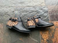 Schuhe Stiefelette Tamaris Trends Leder Gr 38 schwarz Animal TOP Nordrhein-Westfalen - Haan Vorschau