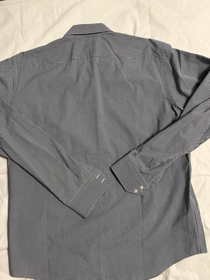 HUGO BOSS Herrenhemd 43/17=XL,regular fit,blau kariert,top Zust. in Hamburg