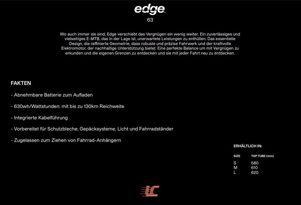 LeeCougan EDGE 2023 SHIMANO EP6 630Wh Hardtail EMTB Ebike PEDLEC in Erbach