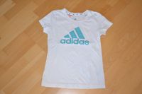 Adidas Sport Shirt weiß/türkis Gr. 152 Baden-Württemberg - Mühlhausen Vorschau