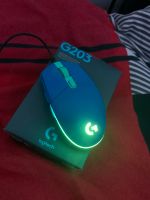 Logitech 203 Blaue maus Light sync Gaming mouse Kr. Altötting - Burgkirchen Vorschau