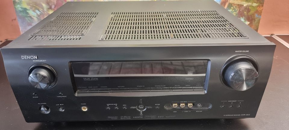 DENON Receiver RCV Model AVR-1910 mit Fernbedienung und Mikrofon in Berlin