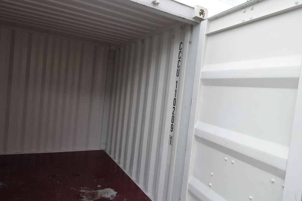 10 Fuß Lagercontainer, Seecontainer, Materialcontainer - RAL 7035 in Groß-Gerau