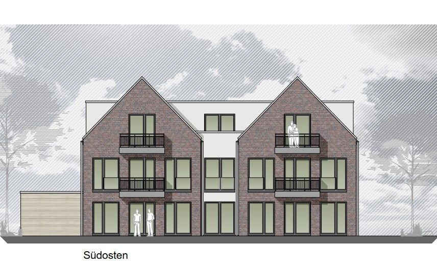 Neubau-Eigentumswohnung nach KfW 40+ mit Wallbox (Wohnung Nr. 1) in Westerstede