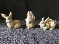 3 Hasen  Figuren Kaninchen aus Kunststoff Dortmund - Mengede Vorschau