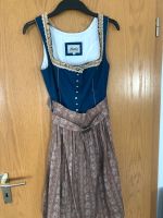 Wunderschönes Blau-Beiges Dirndl mit Knopfleiste und Schnalle Bayern - Hemhofen Vorschau