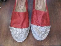 GAIMO Espadrilles ROT Slipper Stoff-Schuhe Hanf Sisal Boho  Spain Baden-Württemberg - Esslingen Vorschau
