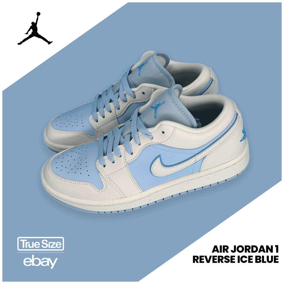 Nike Jordan 1 Low Reverse Ice Blue UNC 37.5 39 40 in Köln