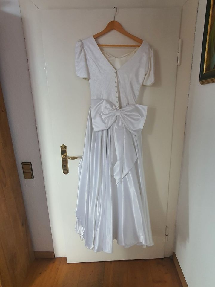 Brautkleid kurze Ärmel Vintage Brautmoden van der Koelen Gr. 36 in Mönchengladbach