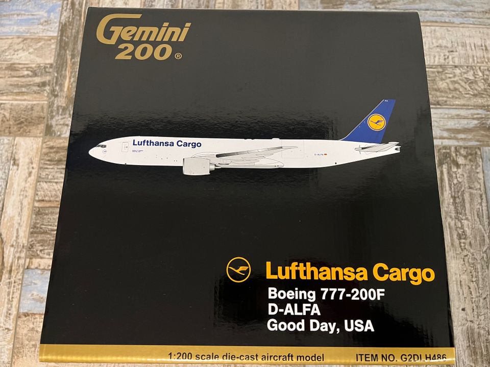 Gemini Jets 1:200 Boeing 777-200LRF Lufthansa Cargo D-ALFA NEU! in Berlin