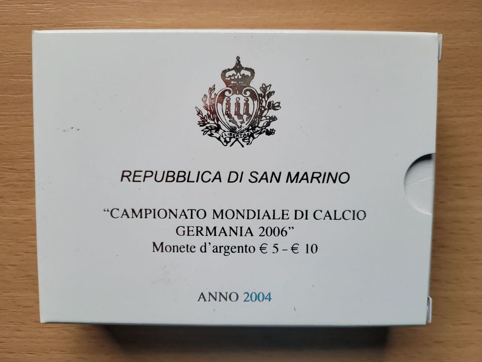 5€ + 10€ Silbermünzen San Marino 2004 CAMPIONATO DI in Brandenburg an der Havel