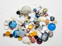 Konvolut Cabochons bunter MIX Blüten rund oval eckig Glas Harz Nordrhein-Westfalen - Siegen Vorschau