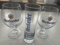 2x 0,4l und 1x 0,2l Herforder Pils Gläser/ Biergläser Nordrhein-Westfalen - Bünde Vorschau