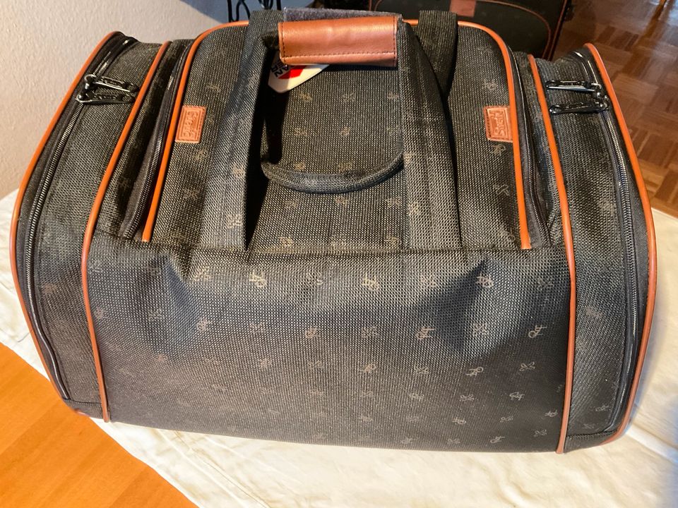 Reisetaschen Set Tasche und Beautycase schwarz hellbraun in Gehrden