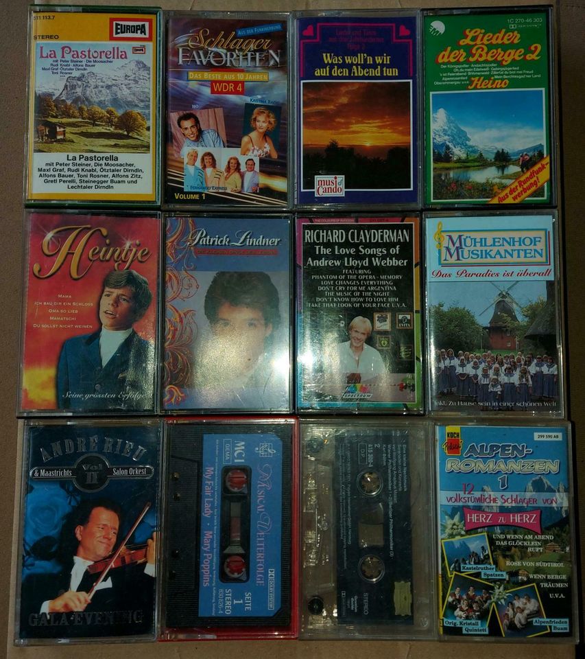 12 x Classic Volksmusik MC Kassette Lindner Rieu Heintje Clayderm in Celle