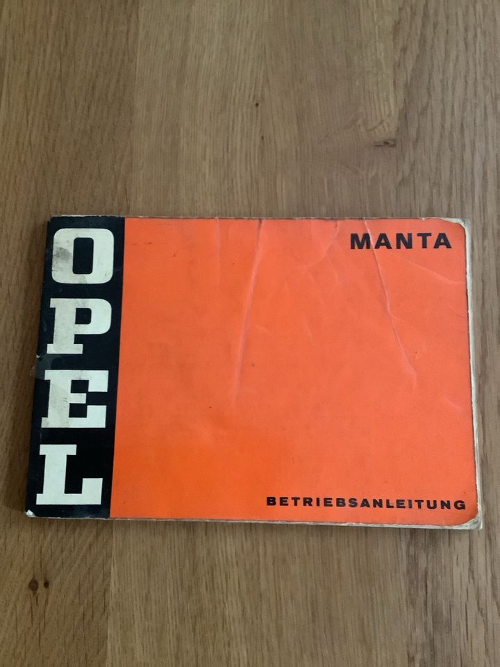 Opel Manta A Original Betriebsanleitung in Kall