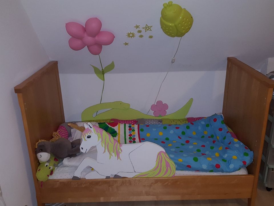 Kinderbett, Babybett,Gitterbett,Juniorbett, Buche, massiv in Remscheid