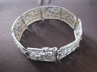 Silber 835 filigranes Armband Art Deco Gründerzeit 19,2cm Vintage Bayern - Küps Vorschau