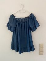Carmen Bluse Kurzarm Shirt Made in Italy Gr.L Blau Jeansblau NEU Niedersachsen - Algermissen Vorschau