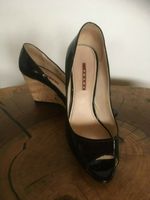 PRADA | Peep Toes in Lackleder schwarz mit Keilabsatz | Gr.39 Baden-Württemberg - Untergruppenbach Vorschau