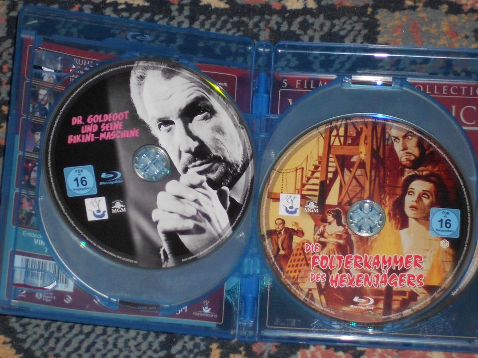 Vincent Price 5er Deluxe bluray Collection - Jeder Film FSK 16 in Neulußheim