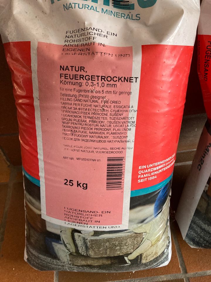 Fugensand 25kg in Ebernhahn