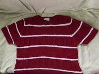 Strickpullover Pulli kurzarm 48 / 50 CANDA dunkelrot weiß Sachsen-Anhalt - Magdeburg Vorschau