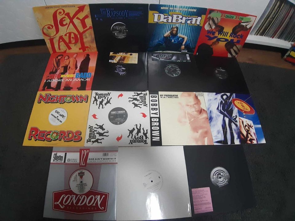 Schallplatten Vinyl 15 X 12" R&B,Funk,Soul,Rap der 90er! in Kehl