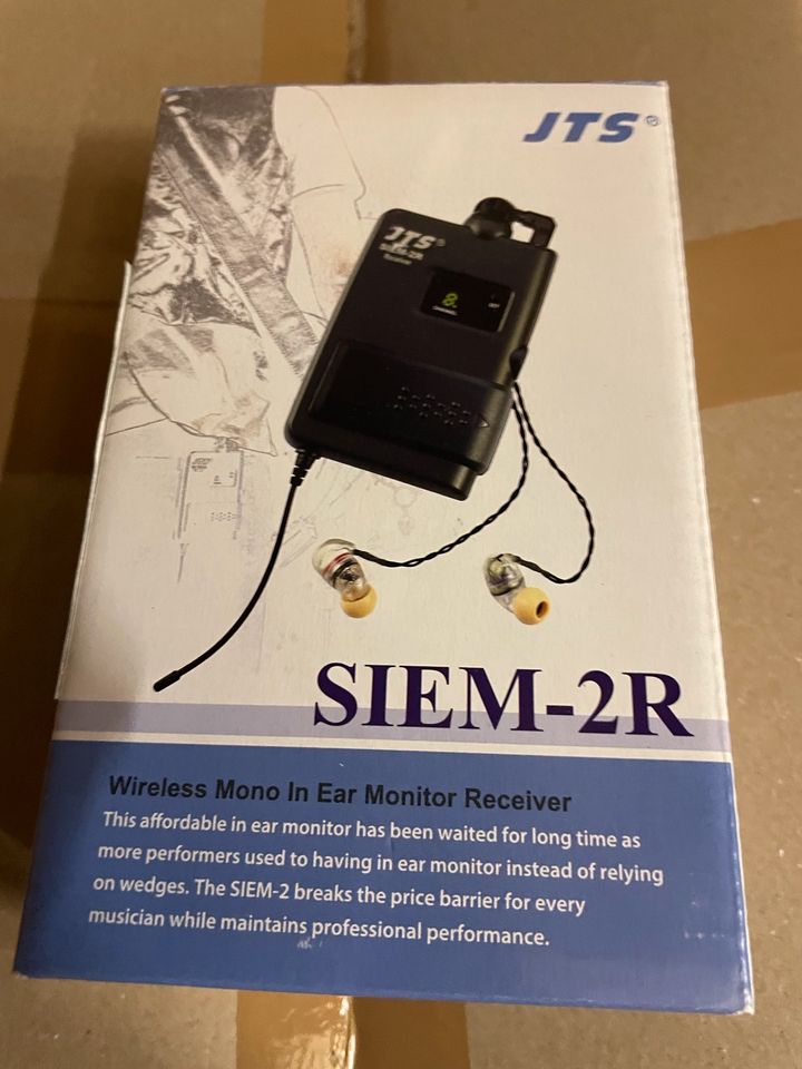 JTS SIEM-2/R5 Mono-UHF-PLL-In-Ear-Monitoring-Receiver Mikrofone in Jestetten