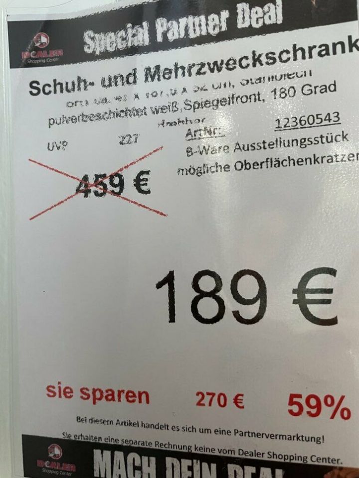 Schuhschrank statt 459€ in Zeitz