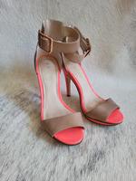 ★ INVITO Pumps Sandalen High Heels beige neon pink Plateau★ Gr 37 Köln - Raderthal Vorschau