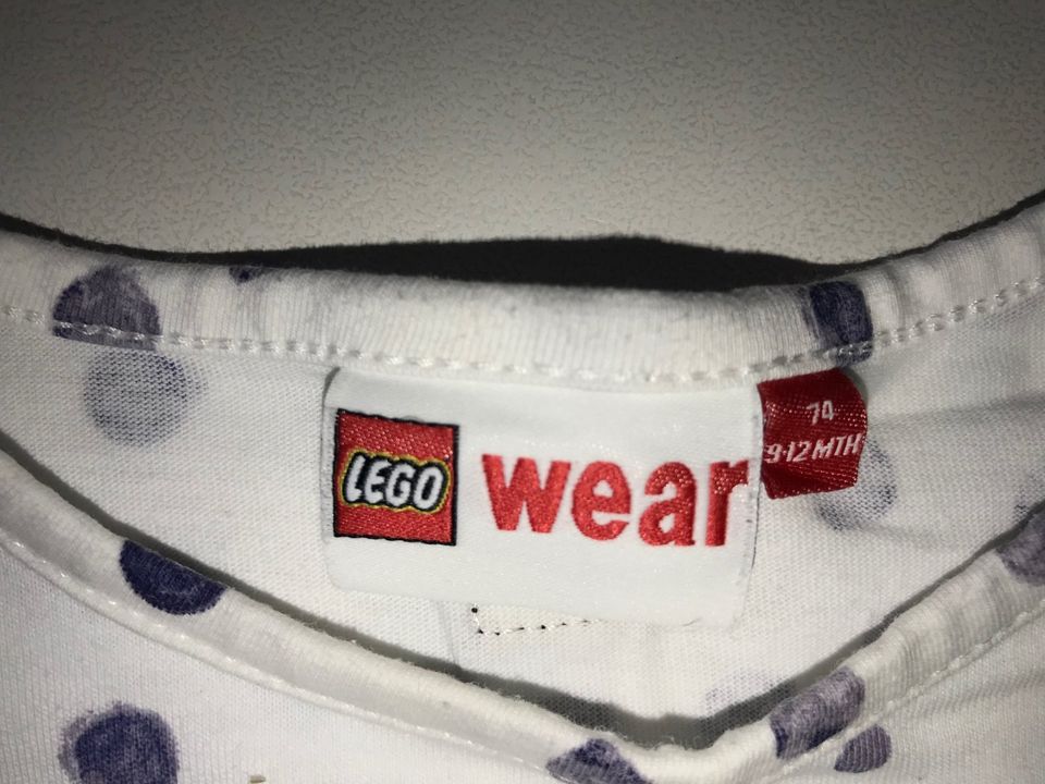 Neuwertig: Lego Set T-Shirt und Shorts Gr. 74 gepunktet blau-weiß in Füssen