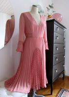 Asos Midi Kleid Gr. 40 Rosa Plissee Spitze V-Ausschnitt Chiffon Baden-Württemberg - Weil am Rhein Vorschau