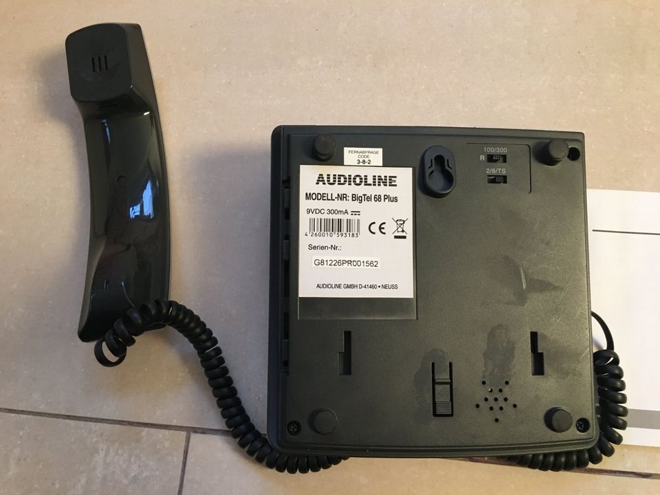 Audioline BIGTEL 68 PLUS Seniorentelefon mit Grosstasten in Frechen