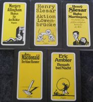 5 Taschenbücher, Ross Macdonald, Margery Allingham, Eric Ambler, Niedersachsen - Wolfsburg Vorschau