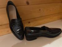 Schuhe Slipper schwarz Lack Niedersachsen - Husum Vorschau