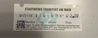 Alter Fahrschein aus Frankfurt *damals noch DM und FVV Hessen - Wöllstadt Vorschau