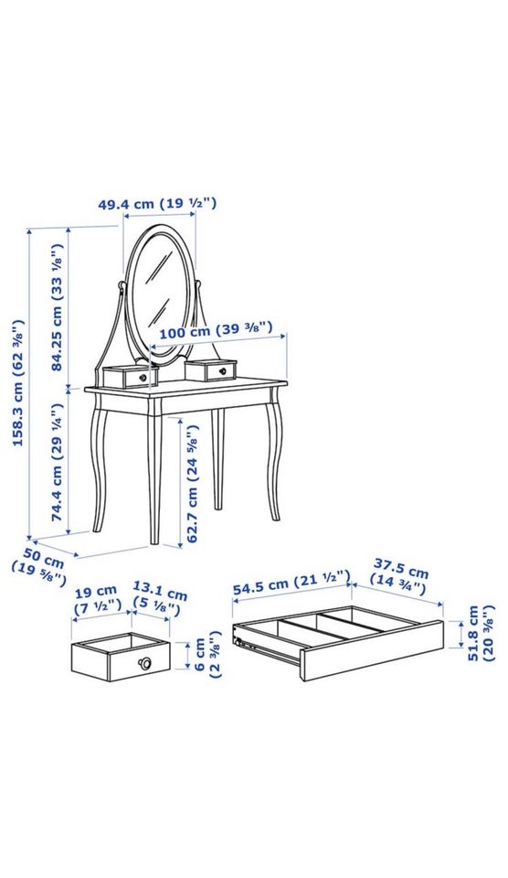 Schminktisch Hemnes Ikea in Dresden