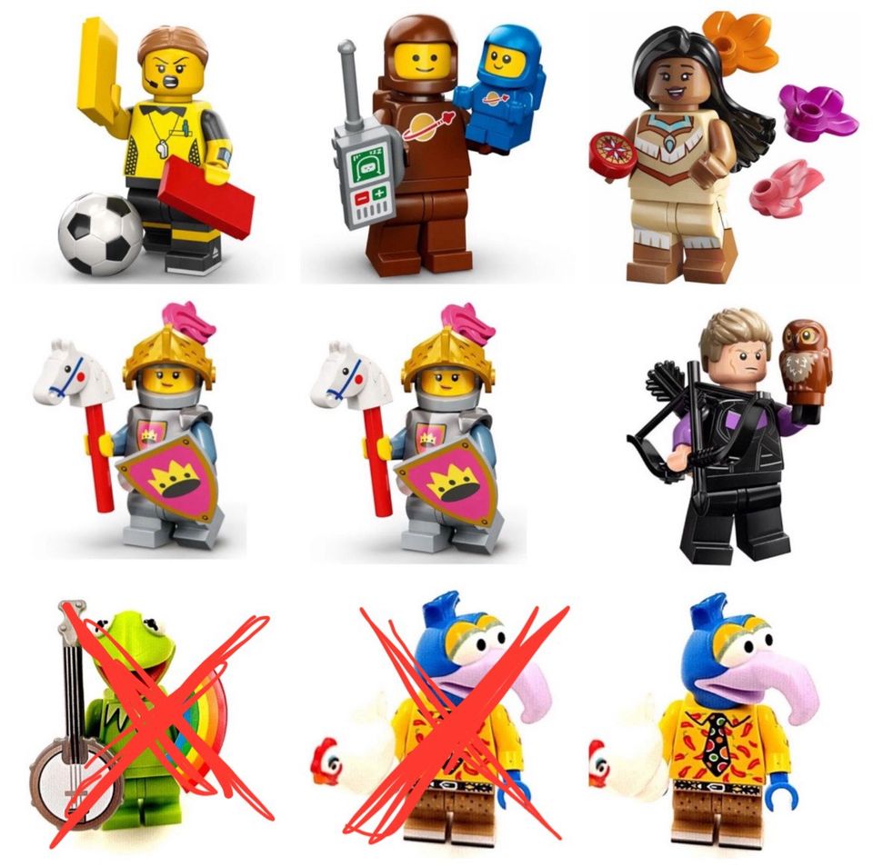 Diverse Minifiguren Lego Serie 23 24 Disney Marvel Muppets in Verl