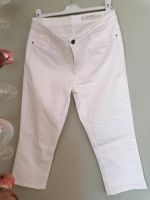 Esmara Skinny Fit Capri Jeans Hose 7/8  weiß Gr. 44 eher 42 Sachsen-Anhalt - Weißenfels Vorschau