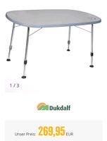 Dukdalf Majestic Oval Camping Tisch 130 x 90 cm Bayern - Untrasried Vorschau