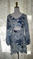 Langsam Kleid blau mit cut Bayern - Schweinfurt Vorschau