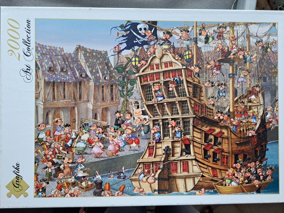 4 Ruyer Franqois Skiing Burg Pirate Castle 1000/2000 Teile Puzzle in Hilgertshausen-Tandern