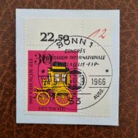 Bund Mi. 516 ESST Postkutsche Eckrand 1966 Briefstück #2656 Niedersachsen - Aurich Vorschau