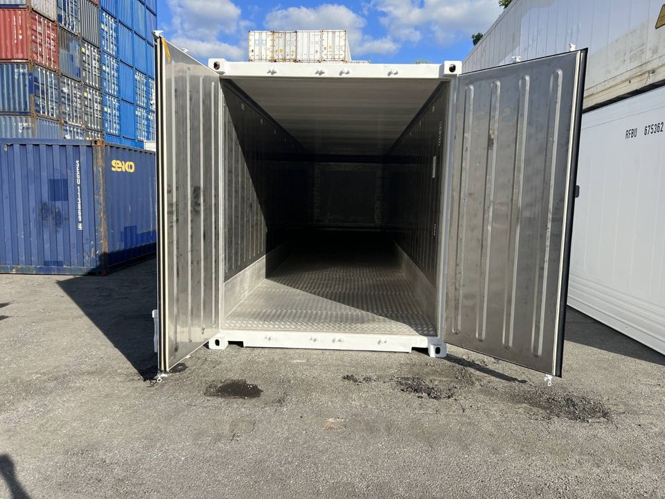 ✅ 40 Fuß HC Kühlcontainer/ Kühlzelle / mit Aluminium Flachfußboden, lackiert RAL 9003 in Hamburg